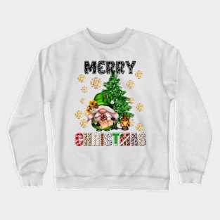 Merry Christmas Gnome Family Funny Xmas Tree Women Men Kids Crewneck Sweatshirt